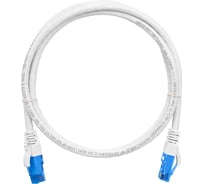 Шнур NIKOMAX, U/UTP 4 пары, категория 6, 7х0,205 мм, белый, 0,5м NMC-PC4UE55B-005-C-WT