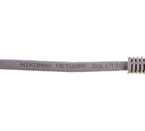 Шнур NIKOMAX, S/FTP 4 пары, категория 6a, 7х0,135 мм, светло-серый, 0,3 м NMC-PC4SA55B-ES-003-C-GY