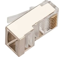 Коннектор TWT RJ45 STP 8P8C, универсальный, cat.5e, 100 шт. в банке TWT-PL45/S-8P8C/JR100