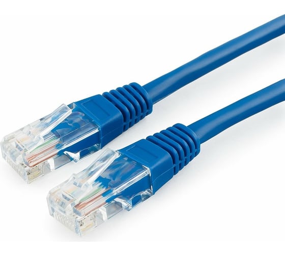 Патч-корд Cablexpert UTP, категория 5e, 0.25м, литой, многожильный, синий PP12-0.25M/B