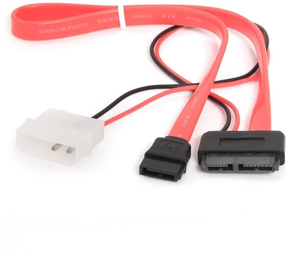 Кабель Cablexpert Combo SATA, molex+SATA/SATA, 15pin+7pin, пакет CC-SATA-C2