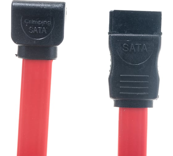 Интерфейсный кабель Cablexpert 50см, угловой разъем, 7pin/7pin, пакет SATA CC-SATA-DATA90