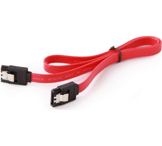 Интерфейсный кабель Cablexpert SATAIII, 100см, 7pin/7pin, защелка, пакет CC-SATAM-DATA-XL