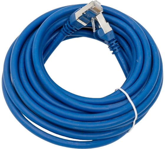 Патч-корд LANMASTER RJ45 - RJ45, 4 пары, FTP, категория 6, 5 м, синий, LSZH, LAN-PC45/S6-5.0-BL