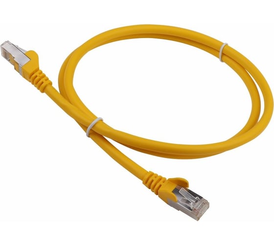 Патч-корд LANMASTER RJ45 - RJ45, 4 пары, FTP, категория 6, 15 м, желтый, LAN-PC45/S6-15-YL