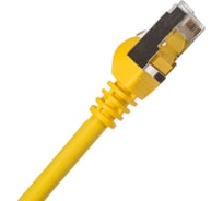 Патч-корд LANMASTER RJ45 - RJ45, 4 пары, S/FTP, категория 6A, 0.5 м, желтый, LSZH, LAN-PC45/S6A-0.5-YL