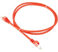 Патч-корд LANMASTER RJ45 - RJ45, 4 пары, UTP, категория 6, 1 м, оранжевый, LSZH, LAN-PC45/U6-1.0-OR
