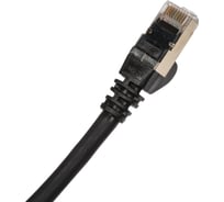 Патч-корд LANMASTER RJ45 - RJ45, 4 пары, S/FTP, категория 6A, 1.5 м, черный, LSZH, LAN-PC45/S6A-1.5-BK