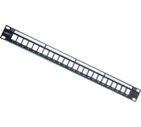 Наборная патч-панель LANMASTER 19, экранированная, 24 порта, 1U, LAN-PPL24OK-STP