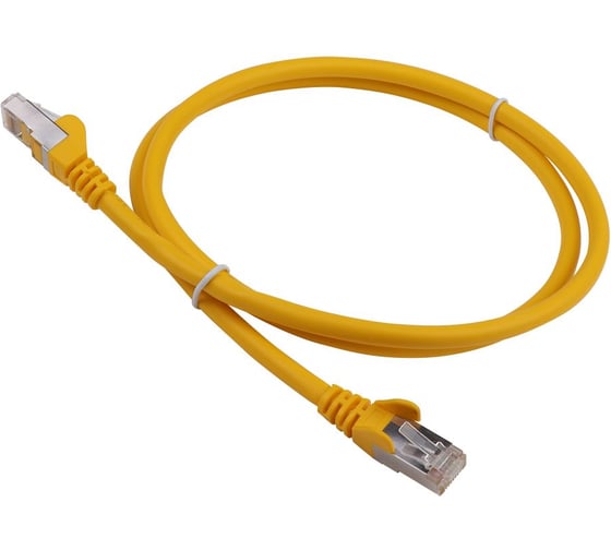 Патч-корд LANMASTER RJ45 - RJ45, 4 пары, FTP, категория 5е, 15 м, желтый, LSZH, LAN-PC45/S5E-15-YL 1