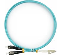 Оптический патч-корд TopLAN, дуплексный, MM 50/125, 1 м, DPC-TOP-OM3-FC/P-LC/P-1.0