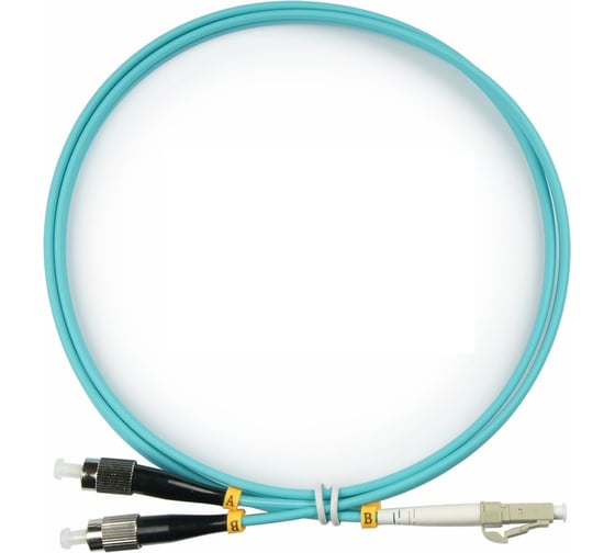 Оптический патч-корд TopLAN, дуплексный, MM 50/125, 50 м, DPC-TOP-OM3-FC/P-LC/P-50