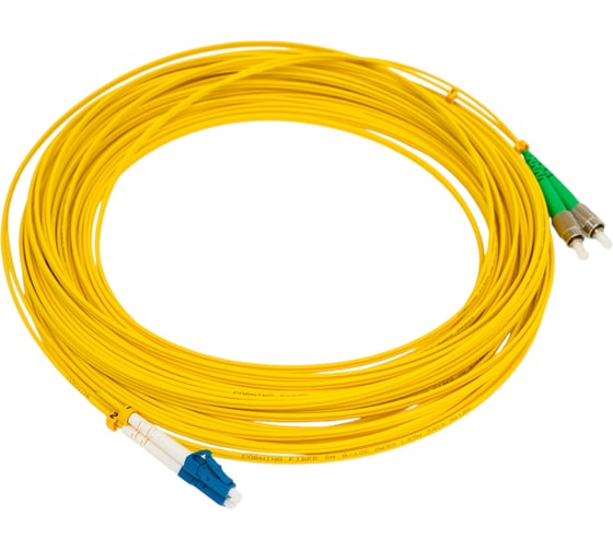 Оптический патч-корд TopLAN, дуплексный, FC/APC-LC/UPC, SM 9/125, 20 м, DPC-TOP-652-FC/A-LC/U-20 1