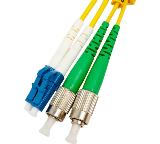 Оптический патч-корд TopLAN, дуплексный, FC/APC-LC/UPC, SM 9/125, 20 м, DPC-TOP-652-FC/A-LC/U-20