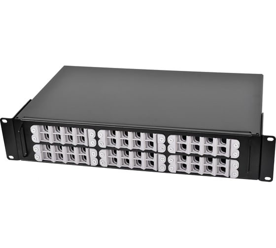 Оптический бокс ЦМО портов: 48, SC/LC, 2U, чёрный, БОН-19-2-48-В-9005 1