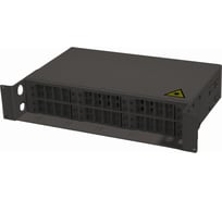 Оптический бокс ЦМО, портов: 48, SC/LC, 2U, чёрный, БОН-19-2-48-П-9005