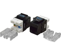 Модуль Keystone RJ45, кат.6, UTP, 180 градусов, черный, TWT-OK45UTP180/6-BK