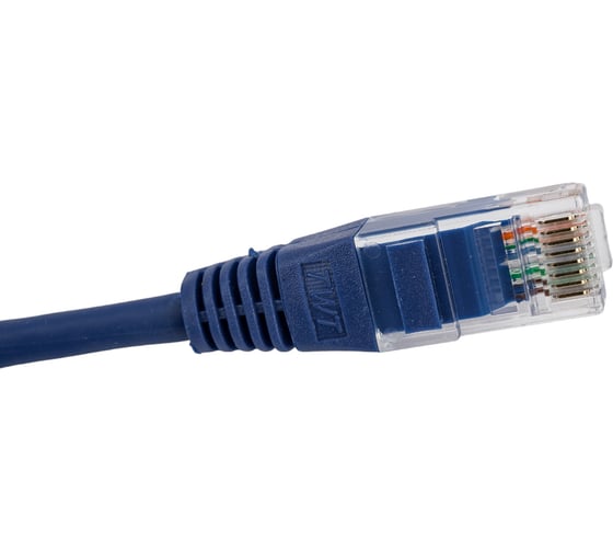 Патч-корд RJ45 - RJ45, 4 пары, UTP, категория 5е, 0.15 м, синий, TWT-45-45-0.15-BL