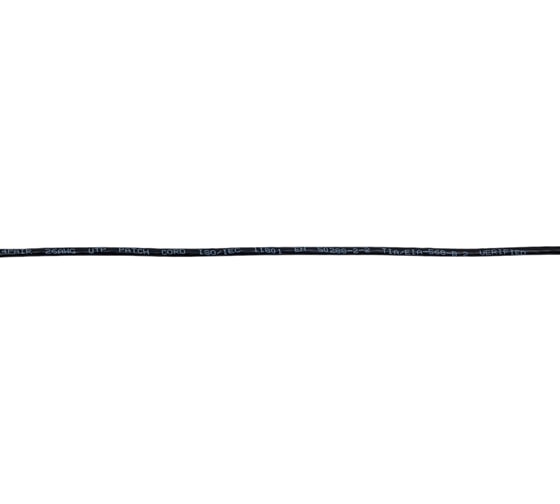 Патч-корд RJ45 - RJ45, 4 пары, UTP, категория 5е, 15 м, черный, TWT-45-45-15-BK
