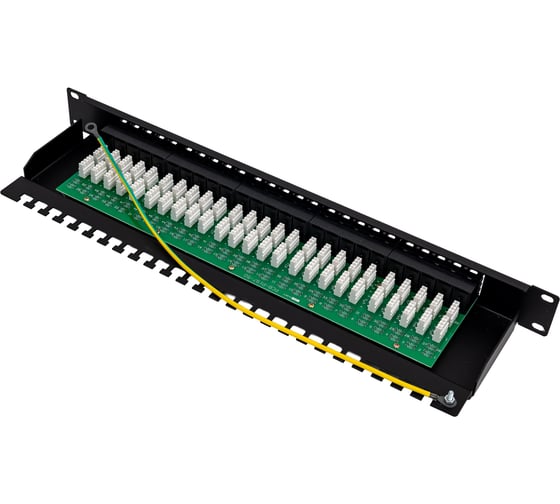 Телефонная патч-панель 19 , 50 портов RJ-12, категория 3, 1U, TWT-PP50TEL12