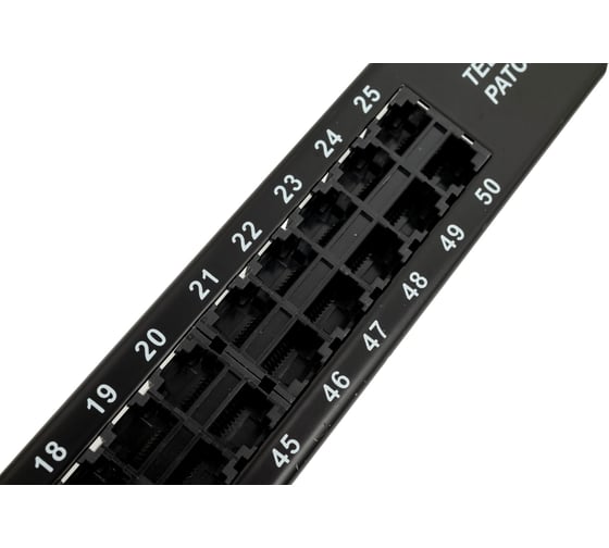 Телефонная патч-панель 19 , 50 портов RJ-45, категория 3, 1U, TWT-PP50TEL45