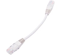 Патч-корд RJ45 - RJ45, 4 пары, UTP, категория 5е, 0.15 м, серый, TWT-45-45-0.15-GY