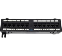 Настенная патч-панель 12 портов RJ-45, категория 5e, UTP, горизонтальная, TWT-PP12UTP-H