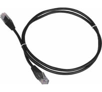 Патч-корд RJ45 - RJ45, 4 пары, UTP, категория 5е, 20 м, черный, TWT-45-45-20-BK