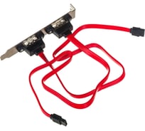 Планка в системный блок Cablexpert 2 eSATA /2 SATA 7pin 40см CCSATA2RECEPTACLE