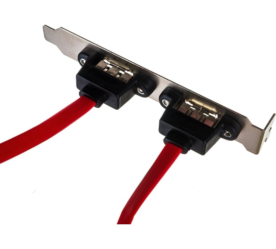 Планка в системный блок Cablexpert 2 eSATA /2 SATA 7pin 40см CCSATA2RECEPTACLE