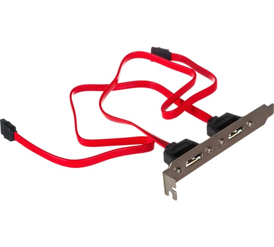 Планка в системный блок Cablexpert 2 eSATA /2 SATA 7pin 40см CCSATA2RECEPTACLE
