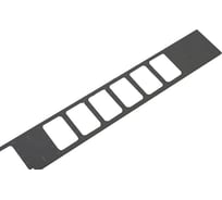 Вертикальный кабельный органайзер в шкаф ЦМО, ширина 150 мм 47U, черный ВКО-М-47.150-9005