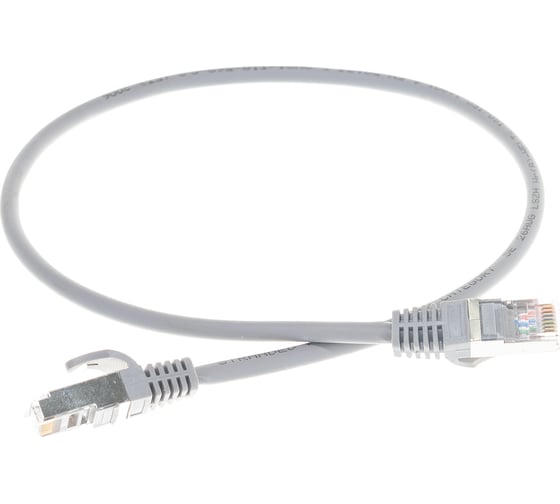 Шнур NIKOMAX F/UTP 4 пары, категория 5e, 2хRJ45/8P8C, серый, 0,5м NMC-PC4SD55B-ES-005-C-GY 1