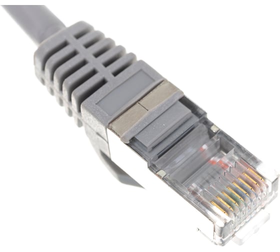 Шнур NIKOMAX F/UTP 4 пары, категория 5e, 2хRJ45/8P8C, серый, 0,5м NMC-PC4SD55B-ES-005-C-GY