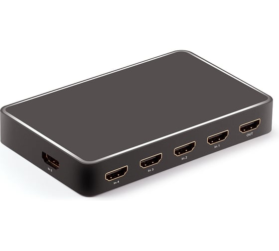 Переключатель HDMI GCR 5 x 1 Greenline USB Charge чёрный VIVvAI19 1