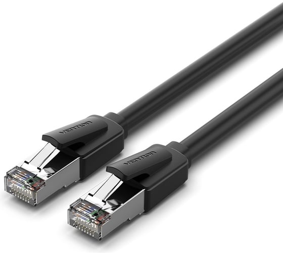 Патч-корд прямой VENTION SFTP cat.8 RJ45 - 1м. Черный IKKBF