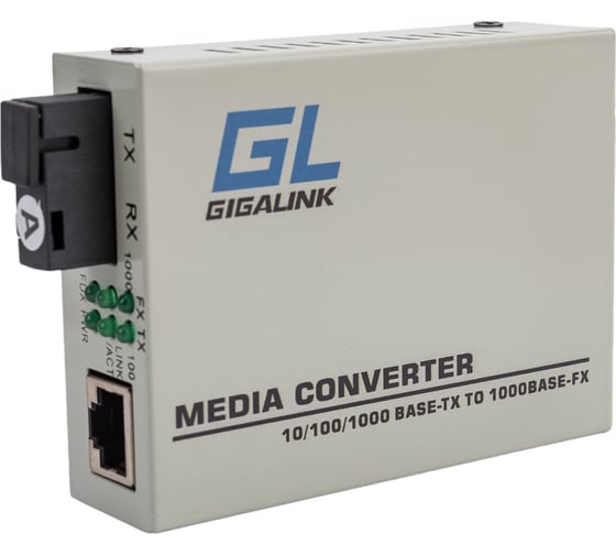 Конвертер Gigalink UTP, 100/1000Мбит/c GL-MC-UTPF-SC1G-18SM-1310