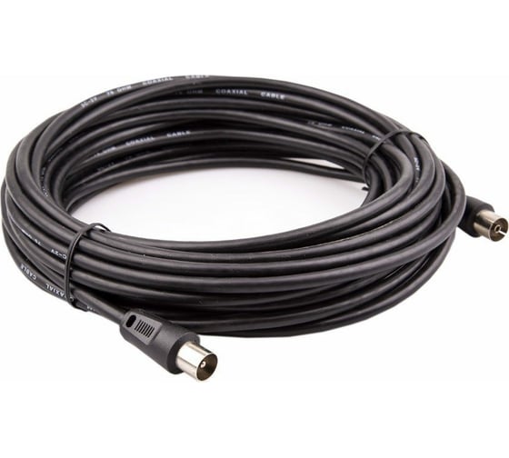 Удлинительный антенный кабель Telecom, 9.5mm, 75Ом, ТВ-М--ТВ-F, 10m TTV9501-10M 1
