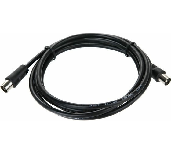 Удлинительный антенный кабель Telecom, 9.5mm, 75Ом, ТВ-М--ТВ-F, 2m TTV9501-2M 1