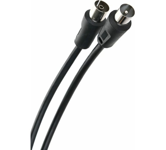 Удлинительный антенный кабель Telecom, 9.5mm, 75Ом, ТВ-М--ТВ-F, 2m TTV9501-2M