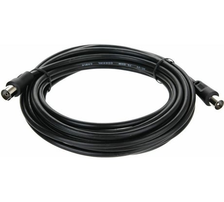 Удлинительный антенный кабель Telecom, 9.5mm, 75Ом, ТВ-М--ТВ-F, 5m TTV9501-5M