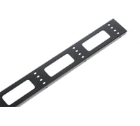 Вертикальный кабельный органайзер для стойки ЦМО, внешний с окнами, черный ВКО-СТК-42-9005