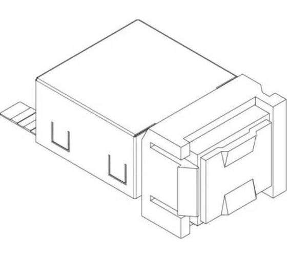 Разъем RJ45 OBO Bettermann категория 5e экранированный (FTP) Snap-In тип C (для MP R2 2C, MPMT45 2C, MTM 2C, CP45) 6117343