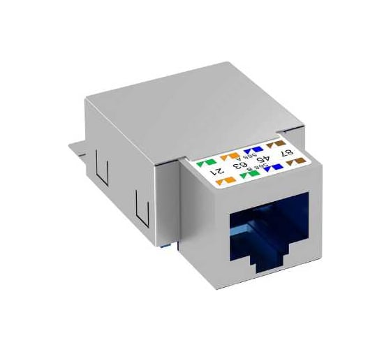 Разъем RJ45 OBO Bettermann категория 6 экранированный (FTP) (для корпусов DTG-2RM и DTS-2RM) 6117329 1