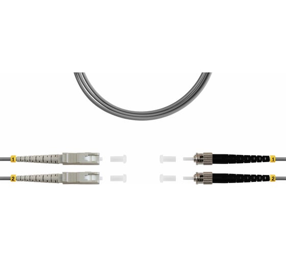 Оптический патч-корд TopLAN дуплексный, FC/PC-ST/PC, MM 62,5/125, 15 м, DPC-TOP-OM1-FC/P-ST/P-15 1