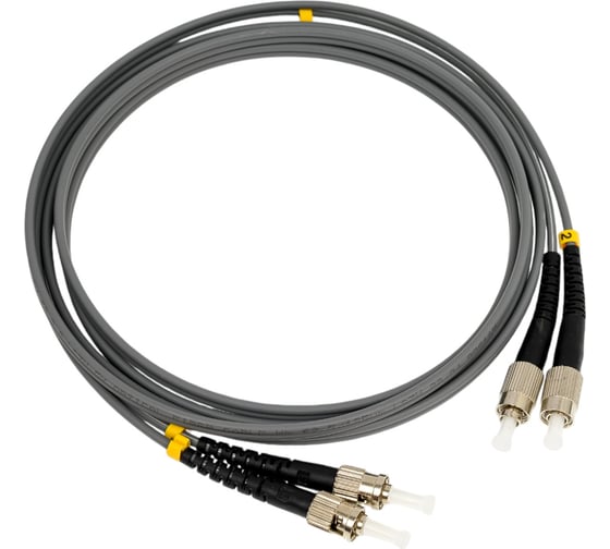 Оптический патч-корд TopLAN дуплексный, FC/PC-ST/PC, MM 62,5/125, 2 м, DPC-TOP-OM1-FC/P-ST/P-2.0
