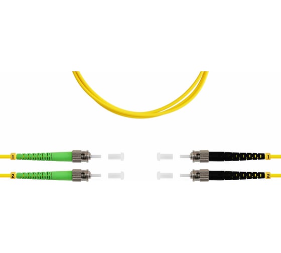 Оптический патч-корд TopLAN дуплексный, ST/APC-ST/UPC, SM 9/125, 50 м, DPC-TOP-652-ST/A-ST/U-50