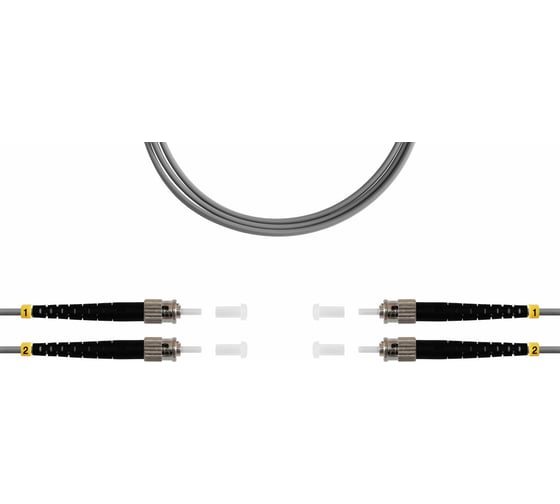 Оптический патч-корд TopLAN дуплексный, ST/PC-ST/PC, DPC-TOP-OM1-ST/P-ST/P-120 1