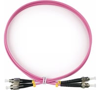 Оптический патч-корд TopLAN дуплексный, FC/PC-ST/PC, MM 50/125, 0,5 м, DPC-TOP-OM4-FC/P-ST/P-0.5