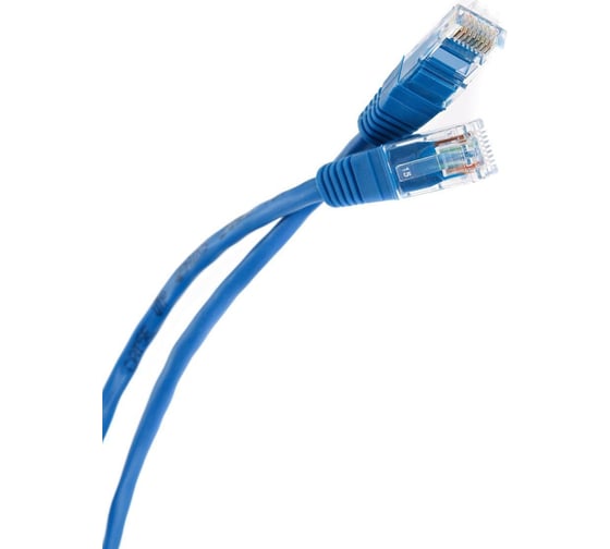 Литой патч-корд Telecom, UTP кат.5е 20,0м синий NA102-L-20M